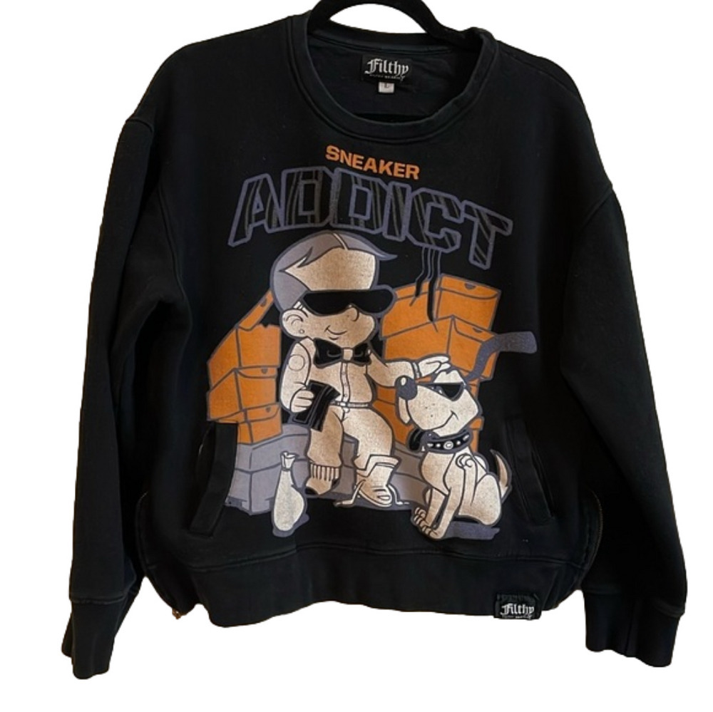 Filthy Dripped Sneaker Addict Sweatshirt Size L